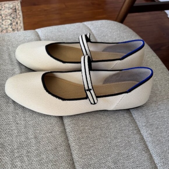 (Rothy's) The Square Mary Jane in Gardenia - Picture 8 of 11